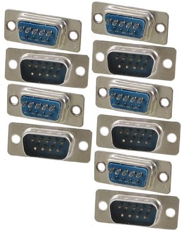 Reemplazo de 10 piezas DB9 9 Pin macho Jack Adaptador de Soldadura Conector