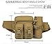 Outdoor Jungle Hiking Cycling Bike Camping Fanny Waist Pack Pouch Hip Belt Bag Tactical Pocket (Brown)