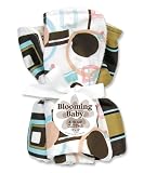 Blooming Baby Bouquets of Burp Cloths in Cocoa Dots