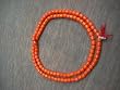 Coral Stone Japa Mala for Aeries (Mesh Rashi) and Scorpions (Vrishchik Rashi) 108