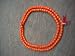 Coral Stone Japa Mala for Aeries (Mesh Rashi) and Scorpions (Vrishchik Rashi) 108 Beads Mala for Yoga