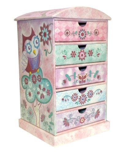 Owl 5 Drawer Chest Girl Bedroom Desk Organizer Shop In Usa