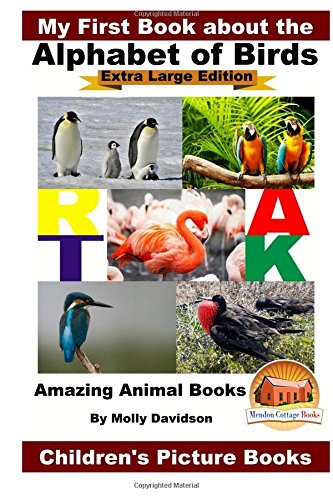 My First Book about the Alphabet of Birds - Extra Large Edition - Amazing Animal Books - Children's Picture Books