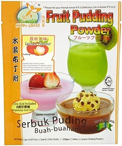 Happy Grass Fruit Pudding Powder-Lychee 360g - Pack of 2