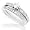 1/2ctw Round Brilliant Diamond Wedding Ring Setin 14k White Gold (HI/I1) - Size 5