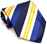 Paul Smith Blue and Yellow Striped Silk Necktie PS-TIES-04