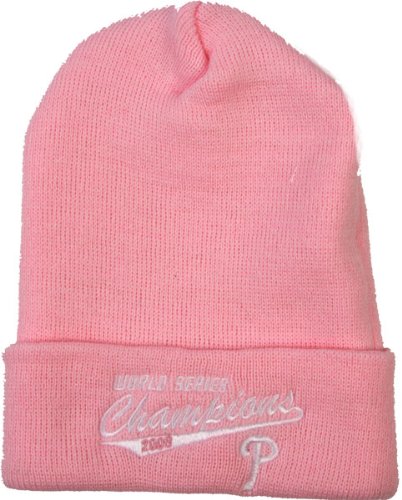 Philadelphia Phillies Women's 2008 World Series Champions Rose Knit Cuffed Hat