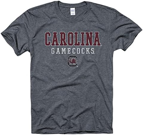 South Carolina Gamecocks Adult Deluxe Soft Style T-Shirt (Gray, X- Large)