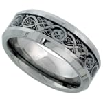 Tungsten Carbide 8 mm Flat Wedding Ba...