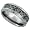 Tungsten Carbide 8 mm Flat Wedding Band Ring Inlaid Celtic Dragon Pattern Beveled Edges, size 7