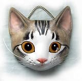 猫面　キジトラシロ