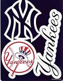 NEW YORK YANKEES OFFICIAL TEAM LOGO CAR FRIDGE MAGNET SET (3)