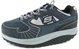 MENS SKECHERS SHAPE UPS REGIMEN WIDE NAVY BLACK SIZE 9
