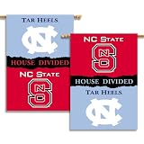 NCAA N. Carolina - Nc State 2-Sided 28-by-40 inch House Banner with  Pole Sleeve- Rivalry House Divided