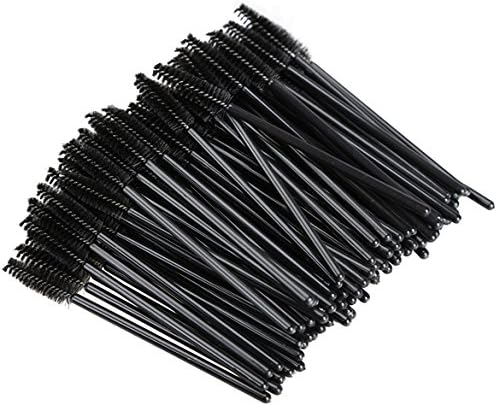 100Pcs One-Off Disposable Eyelash Brush Mini Mascara Wand Applicator Makeup