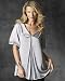 Newport News Point Collar Charmeuse Tunic Top