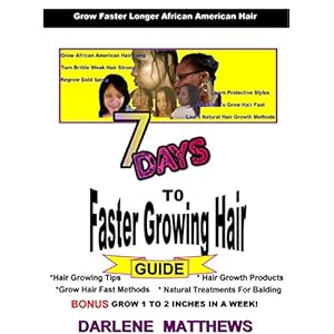 Grow African American Hair Long - 7 Days To Faster Growing Hair: Grow Hair Fast Methods and Natural Treatments for Balding
