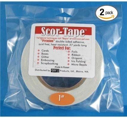Scor-Tape-1"X27 Yards (2 Rolls) (2)
