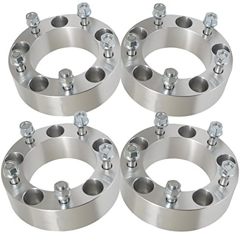 4pcs 2" 5x5 to 5x5 Wheel Spacers Adapters with 1/2" Studs for 5 Lug 5x127 Jeep Commander, Grand Cherokee, Wrangler 2007-2015