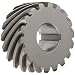 Boston Gear H1218L Plain Helical Gear, 45 Degree Helix, 14.5 Degree Pressure Angle, 0.625 Bore, 12 Pitch, 18 Teeth, Steel, LH