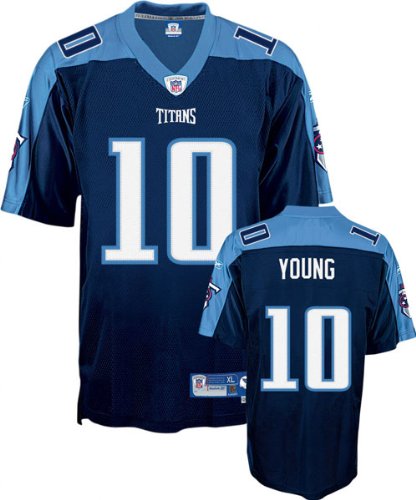 RBK NFL Tennessee Titans Vince Young Premier Team Color Jersey - Youth HOME/NAVY S