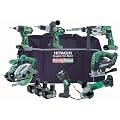 Hitachi KTL718C 7 Piece Cordless Tool Kit (18 V, 3 x Li-Ion Batteries & Bag)
