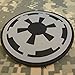 Star Wars Galactic Empire Crest Insignia Imperial Logo PVC Rubber 3D Velcro Patch