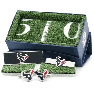 Houston Texans Cufflinks Money Clip & Tiebar Set