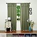 Olive Thermal Blackout Curtain With Attached Button Top Valance 104