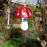 from Gardens2You Unusual Spinning Mushroom / Toadstool Movable Garden Ornament
