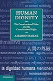 Human dignity : the constitutional value and the constitutional right