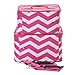 World Traveler Chevron Print Collection Makeup Train Case 2-piece Cosmetic Set