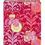Amy Butler Coral 3-Ring Binder With 5 Tab Dividers, 10.5 X 12 Inches (44746)