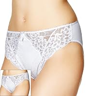 2 Pack Per Una Floral Lace High Leg Knickers