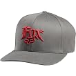 Fox Racing Society Men's Flexfit Sportswear Hat w/ Free B&F Heart Sticker Bundle - Charcoal