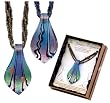 Artisan Art Glass Pendant w/ 2 Necklaces - 18 Styles Available (sold individually)