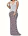shekiss Women Sleeveless Sexy Maxi Stretch Bodycon Party Bandage Club Dresses, Burgundy,XX-Large