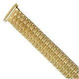 Watch Band Expansion Metal Stretch Gold Plated fits 16mm to 20mm by magazines