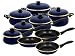 Magefesa Tuscany Enamel On Steel Blue 15 Piece, Cookware Set