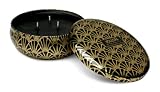 Voluspa Decorative 3 Wick Candle inTin/ Makassar Ebony & Peach,
12oz Tin