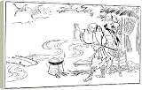 Box Canvas Print of The Mendicant Priest and the Wild Geese, late 17th or early 18th... from Heritage-Images
