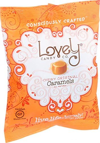 Lovely Candy Caramels - Chewy Original - 2 oz - Case of 6 - Gluten Free - No artificial ingredients or colors - GMO Free