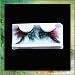 LY New Fancy Winged Party False Fake Eyelashes Eye Lashes Red Green B0290