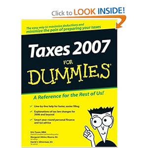 Taxes 2007 For Dummies (Taxes Taxes 2007 For Dummies (Taxes
