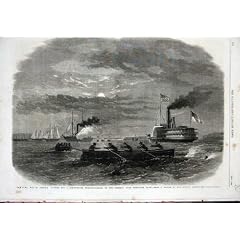 Mauerstein 1861 B�rgerkrieg-Amerikas Potomac Versendet Galeere
