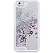 iPhone 6S Plus Case,iPhone 6 Plus Case,ikasus Creative Design Flowing Liquid Floating Luxury Bling Glitter Sparkle Stars Hard Case for Apple iPhone 6S Plus (2015)/ iPhone 6 Plus (2014) (Stars:Silver)