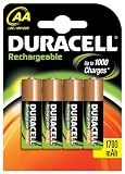 Duracell Rechargeable Accu 1700 mAh AA Batteries - 4-Pack