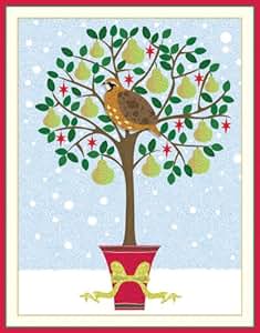 Amazon.com: Caspari "Partridge in a Pear Tree" Christmas ...