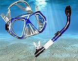 Neptune Mask + Sahara Ultra Dry Snorkel Set RRP £52.94 BLUE Neptune Mask + Sahara Ultra Dry Snorkel Set RRP £52.94 BLUE
