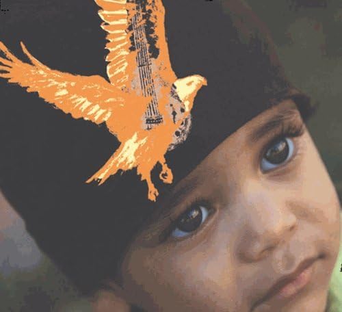 Pink Axle Infant/Toddler Hats (Medium 6-12 Months, Brown with Orange Eagle)